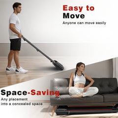 Treadmill Q22-2A 2-in-1 Compact Treadmill with Remote – 2.25HP, 12 Programs, LED Display, 265LBS Capacity, Walking & Running Modes