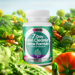 BSYS 7 Day Colon Cleanse & Detox Formula – 60 Capsules for Gentle Digestive Support