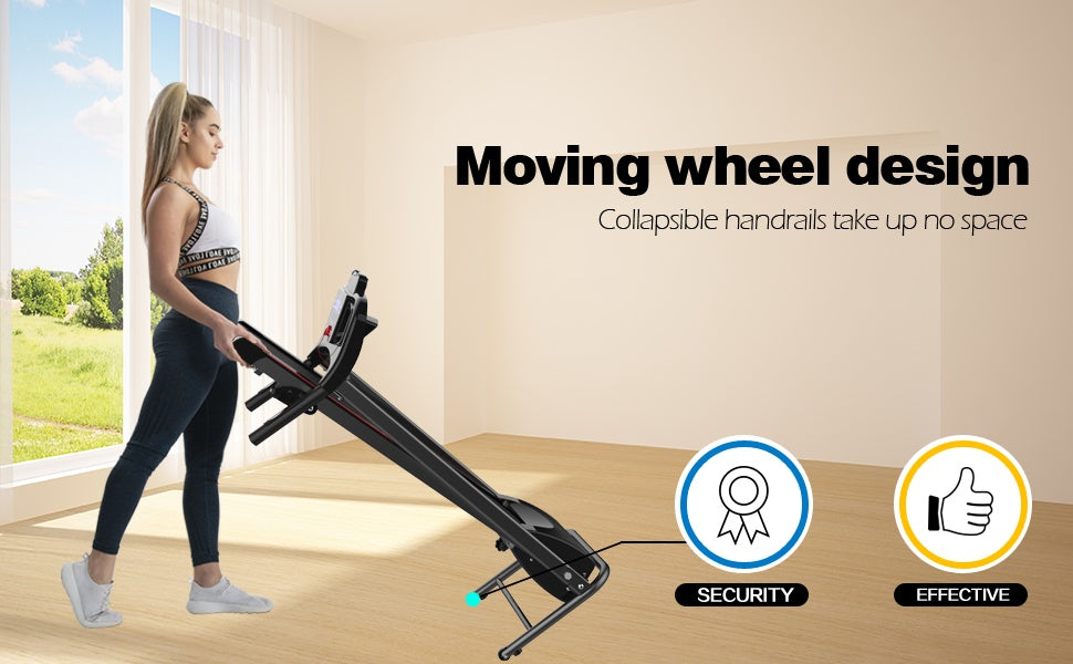 Compact Folding Treadmill with 3 Inclines | 12 Programs, Bluetooth, 2.5HP Motor