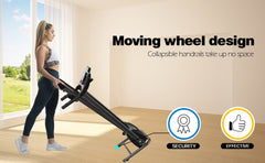 Compact Folding Treadmill with 3 Inclines | 12 Programs, Bluetooth, 2.5HP Motor