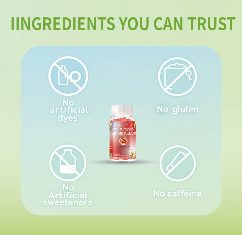 Cider Vinegar Gummies – 30 Grapefruit-Flavored Gummies for Digestion & Weight Support